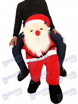 Huckepack Weihnachtsmann Carry Me Ride Vater Weihnachten Maskottchen Kostüm