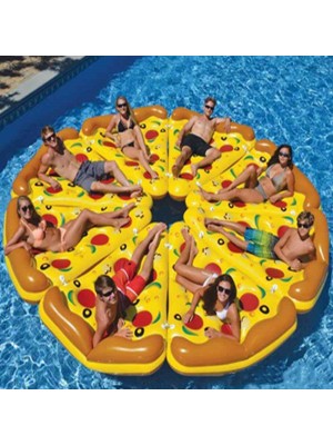 Aufblasbar Pizza Schwimmbad Schwimmt Ring Zum Erwachsene Kinder