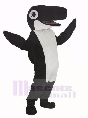 Schwarz Wal Orca Maskottchen Kostüm