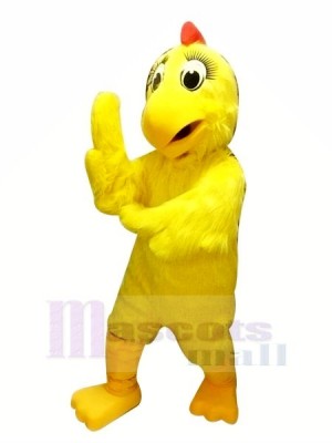 Gelb Hähnchen Henne Maskottchen Kostüme Karikatur