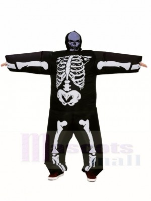 Skeleton Schädel aufblasbare Halloween Weihnachts kostüme für Erwachsene