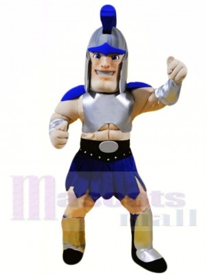 Blauer Spartaner Maskottchen Kostüm