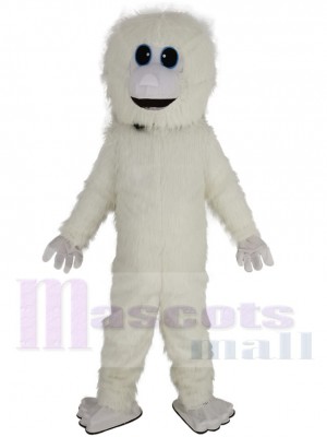 Schneemonster maskottchen kostüm