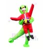 Aufblasbar Tragen Mich Weihnachten Santa Claus Grün Außerirdischer ET Party Kostüm