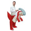 Parasaurolophus Dinosaurier Tragen mich Reiten auf Aufblasbar Kostüm Halloween Weihnachten Kostüm zum Erwachsener/Kind