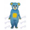 Gelb Belly Blue Bear Maskottchen Erwachsene Kostüm Tier