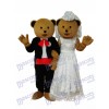 Hochzeit Bären paar Maskottchen Erwachsene Kostüm Tier