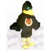 Schwarzes Haar Vogel Tier Maskottchen Kostüm für Erwachsene