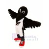 Schwarz Krähe mit rot Schuhe Maskottchen Kostüme Tier