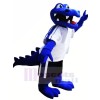 Blaues Alligator-Maskottchen kostümiert Tier