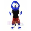 Blau Sport Löwe Maskottchen Kostüme Tier