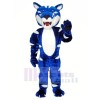 Blau und Weiß Wild Katze Maskottchen Kostüme Tier