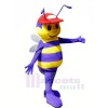 Junge Biene mit rot Hut Maskottchen Kostüme Tier