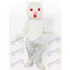 Weißes Katzen-Maskottchen-Kostüm für Erwachsene
