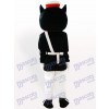 Schwarze Katze Detektiv Cartoon Adult Maskottchen Kostüm