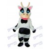 Black Dot Cow Mascot Adult Costume
