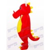 Dinosaurier in roter Kleidung Maskottchen Kostüm