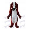Rötlich und weißer Hund Maskottchen Kostüm Tier
