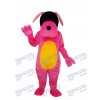Rosa Hund Maskottchen Erwachsene Kostüm Tier