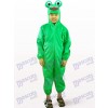 Grüner Frosch Open Face Kinder Maskottchen Kostüm