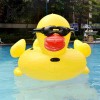Aufblasbar Schwimmen Ring Spielzeug Gelb Ente Reiten Auf Wasser Zum Erwachsene