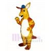 Sydney Känguru mit Hut Maskottchen Kostüm