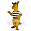 Rugby Roo Känguru mit Cap & Shirt Maskottchen Kostüm