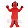 rot Hund mit Schwarz Ohren Maskottchen Kostüm Tier