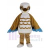 Braun und Weiß Vogel Maskottchen Kostüm