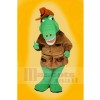 Cool Alligator mit Braun Hut Maskottchen Kostüme Karikatur