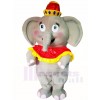 Groß Elefant Mit rot Hut Maskottchen Kostüme Karikatur