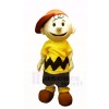 Süß Junge im Gelb Maskottchen Kostüme Menschen