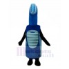 Blau Elektrisch Zahnbürste Maskottchen Kostüm Karikatur