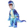 Blau T-Rex Dinosaurier Kostüm Dinosaurier Overall Halloween Weihnachten Kleid oben Geschenk zum Kind