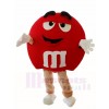 rot Milchschokolade M & M's Bonbons Maskottchen Kostüme Snack