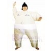 Weiße japanische Fat Man Sumo aufblasbare Halloween Weihnachts kostüme für Erwachsene
