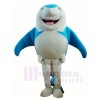 Blaues Lächeln Haifisch Maskottchen kostüm Seefisch Tier ozean