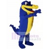 königlich Blau Alligator Maskottchen Kostüm Krokodil Maskottchen Kostüme