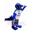 königlich Blau Krokodil Maskottchen Kostüm Alligator Maskottchen Kostüme mit weißem Hemd