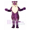 Niedliches lila Tiger Maskottchen Kostüm
