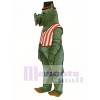 R.I. Nocerous Rhino mit Weste & Hut Maskottchen Kostüm