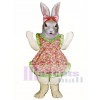 Ostern Jill Häschen Kaninchen mit Schürze & Bow Maskottchen Kostüm