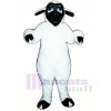 Schwarzes Gesichts-Schaf Maskottchen Kostüm