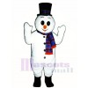 Extra Round Schneemann mit Hut und Schal Weihnachts Maskottchen Kostüm Weihnachten Xmas 