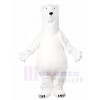 Weiß Eisbär Maskottchen Kostüme Tier