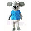 Blaues Shirt Koala Bär Maskottchen Kostüme Tier