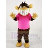 Lustiger Affe im rosa T-Shirt Maskottchen Kostüm Tier 