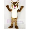 Hellbraunes wildes Bobcat Maskottchen Kostüm Tier