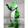 Erwachsenes grünes Alligatorkrokodil Gator Maskottchen Kostüm