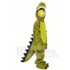 Für Kinder Grüner Dinosaurier Pyjama Maskottchen Party Halloween Weihnachten Kostüme
